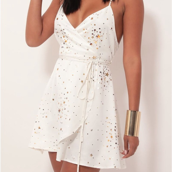 Lucy In The Sky Charlotte Starlight Mini Dress | White - Picture 2 of 7